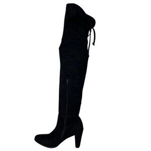 C&M Women's Over-The-Knee Faux Suede Block Heel Dress Boots Witchy Size 10